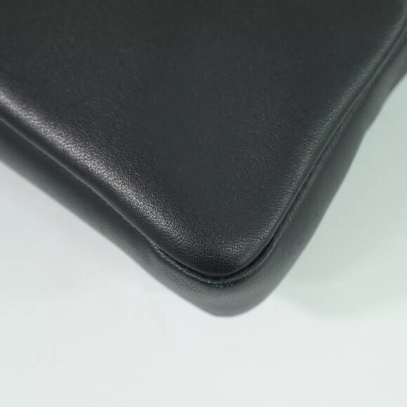 FENDI Micro Bucket Monster 8M0354 Leather 2way Shoulder Handbag Black Silver - Picture 4 of 12